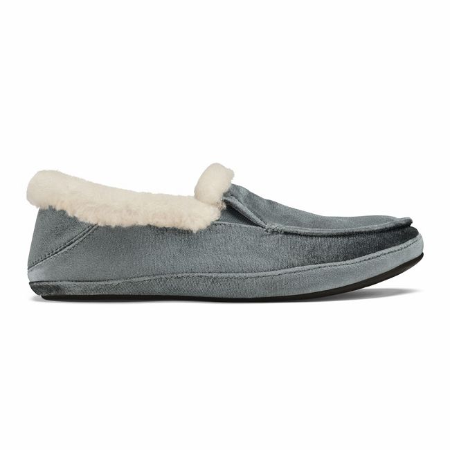 Zapatos Olukai Ku‘una Lānui - Pantuflas Mujer Grises 20815-392